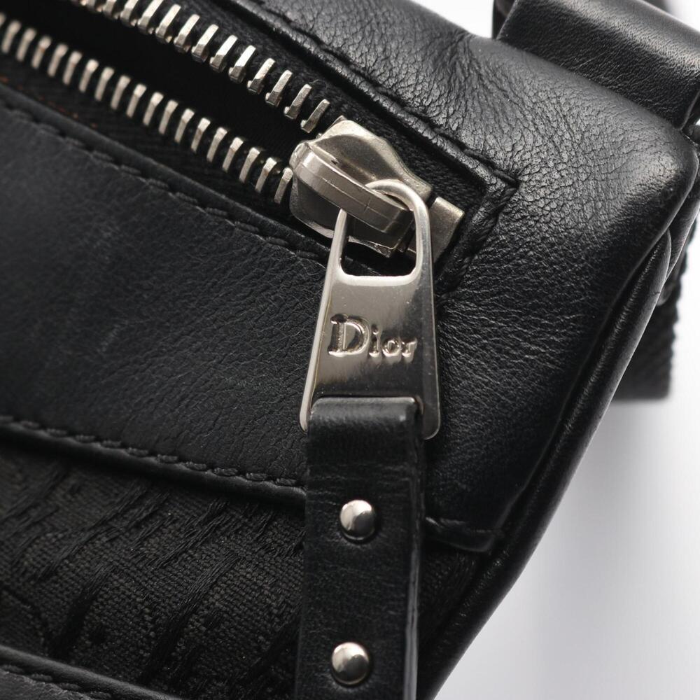 CHRISTIAN DIOR Black Leather Trotter Shoulder Bag - Picture 10 of 10
